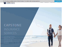 Tablet Screenshot of capstone-insurance.com